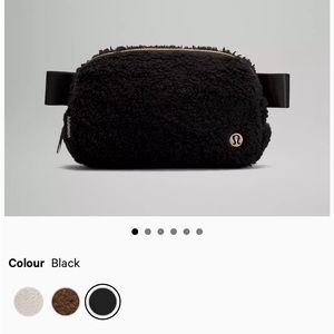 Lululemon Everywhere Belt Bag 1L Fleece (black) EUC